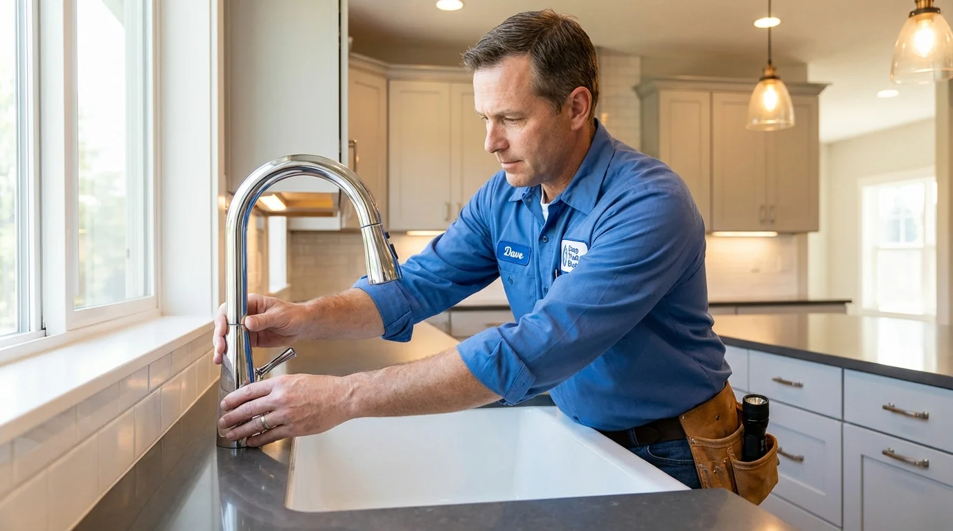 Kitchen faucet installation by Johns Plumbing LLC in Sabana Seca