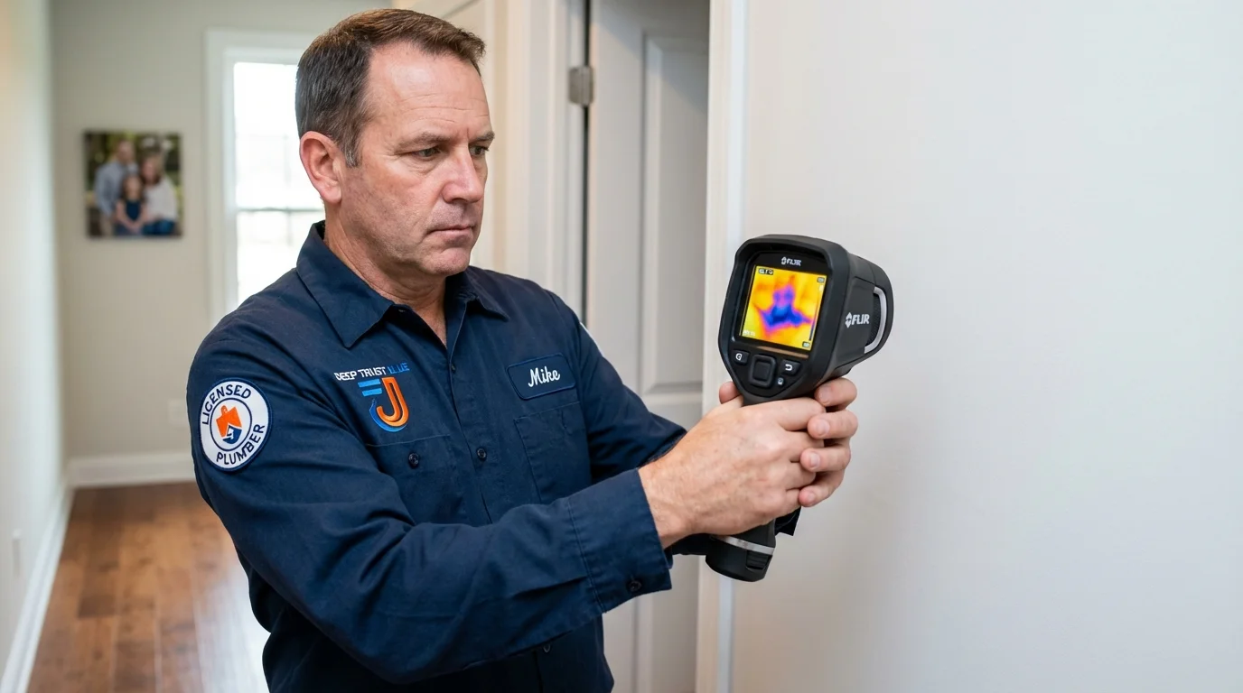 Thermal imaging leak detection by Johns Plumbing LLC in Sabana Seca